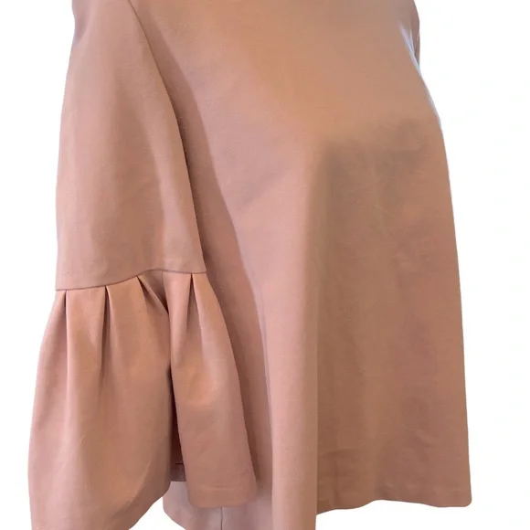 OXFORD SUNDAY Faux Suede Bell 3/4
Sleeve Blouse Size Large Dusty Light Pink - Picture 2 of 11